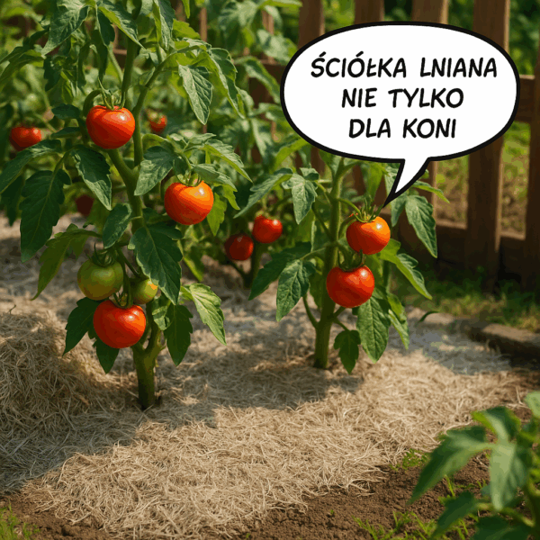Ściółka lniana do ogrodu naturalne mulczowanie warzyw i owoców 20kg