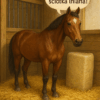 Koń ze ściółką