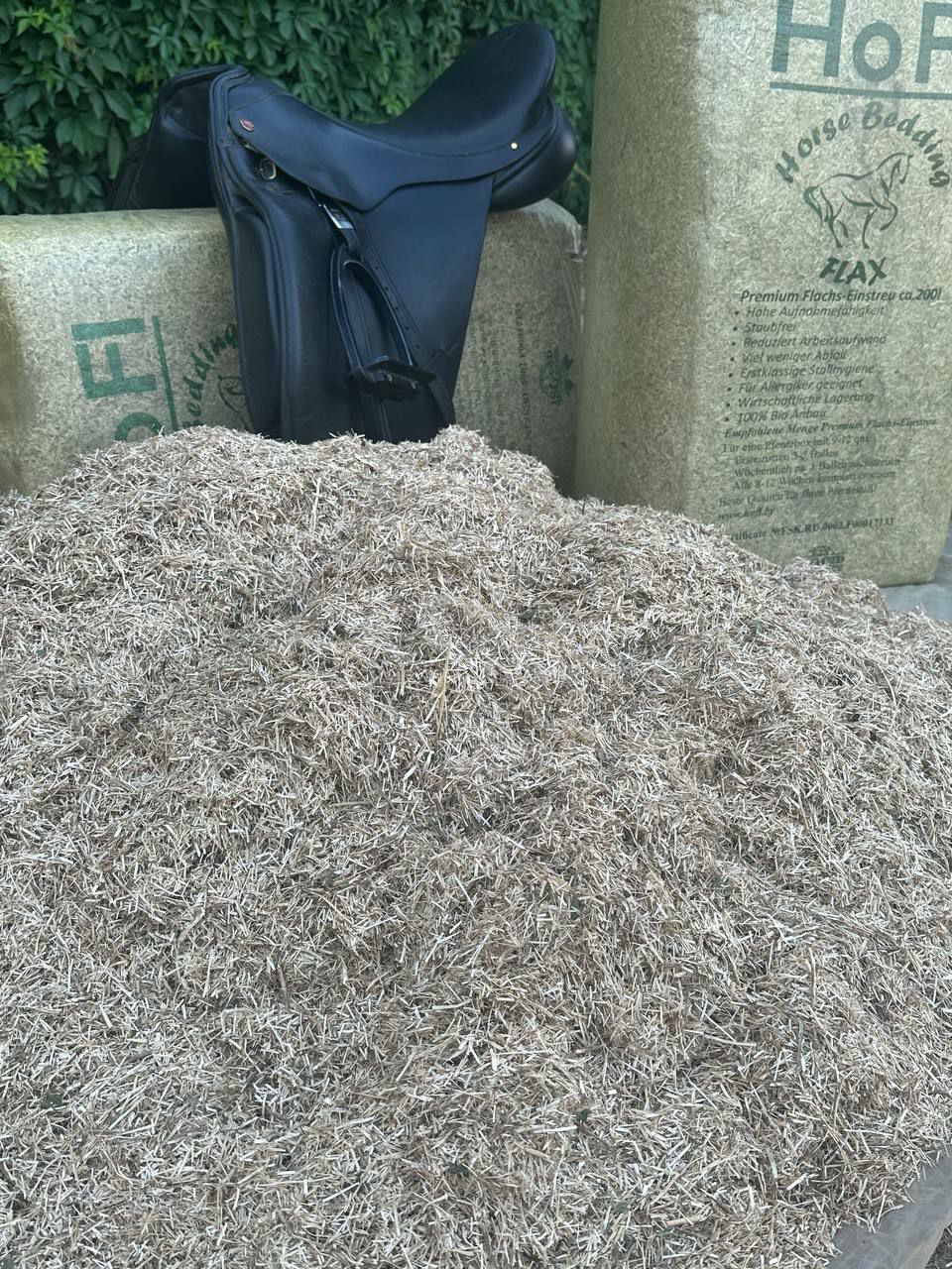 Tak wygląda ściółka lniana