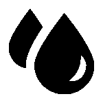 Kropla wody - symbol chłonności